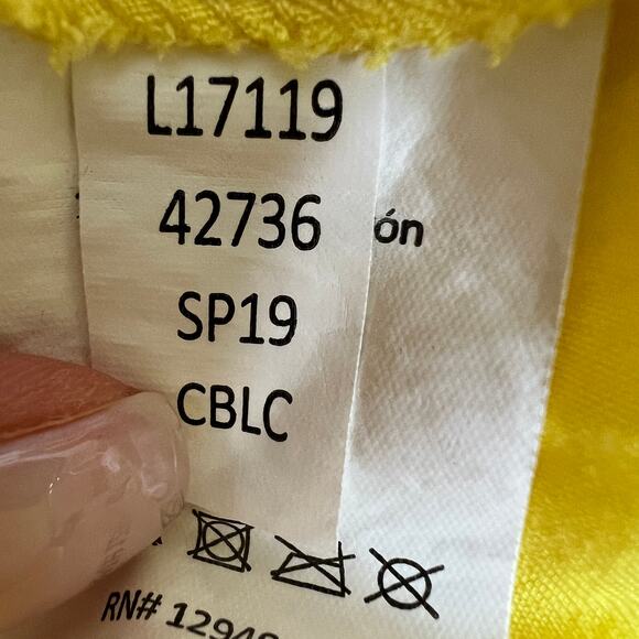 VENUS Yellow White Boho Tassel Strappy Cold Shoulder Swim Beach Cover Up Dress S - Picture 12 of 12